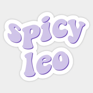 spicy leo Sticker